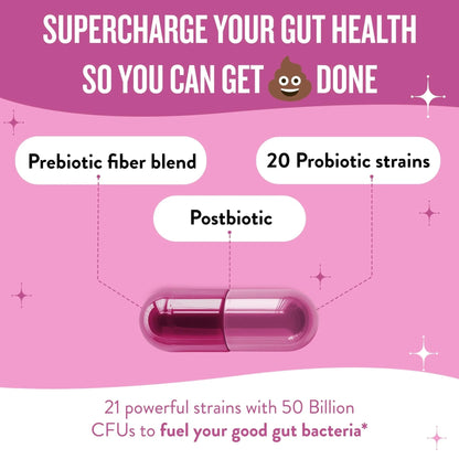 Legendairy Milk Hot Girl Ish™ - Daily Probiotics for Women with 50 Billion CFU - Women's Probiotic Supplement with 20 Probiotic Strains, Prebiotics & Postbiotic for Digestive, Gut & Immune Health - Maple Wellness Supplements