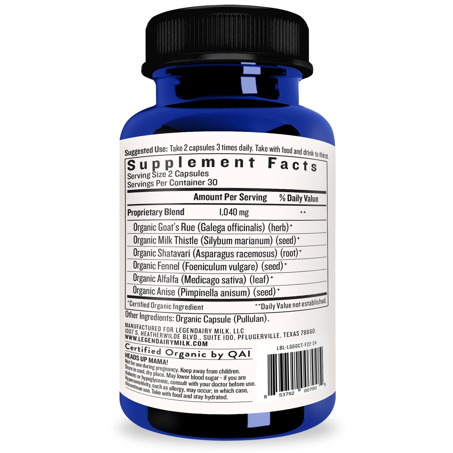 Legendairy Milk Liquid Gold Lactation Support | Lactation Supplement with Organic Goats Rue, Milk Thistle, Shatavari, Fennel, Alfalfa & Anise - Maple Wellness Supplements
