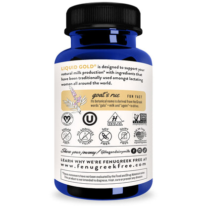 Legendairy Milk Liquid Gold Lactation Support | Lactation Supplement with Organic Goats Rue, Milk Thistle, Shatavari, Fennel, Alfalfa & Anise - Maple Wellness Supplements