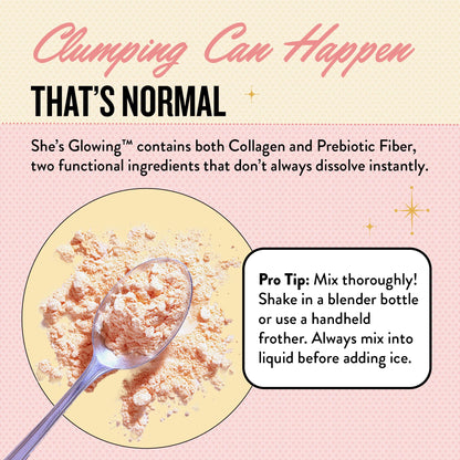 Legendairy Milk She’s Glowing Collagen Peptides Powder with Prebiotic Fiber, Tropical Drink Mix Supplement for Women, - Maple Wellness Supplements