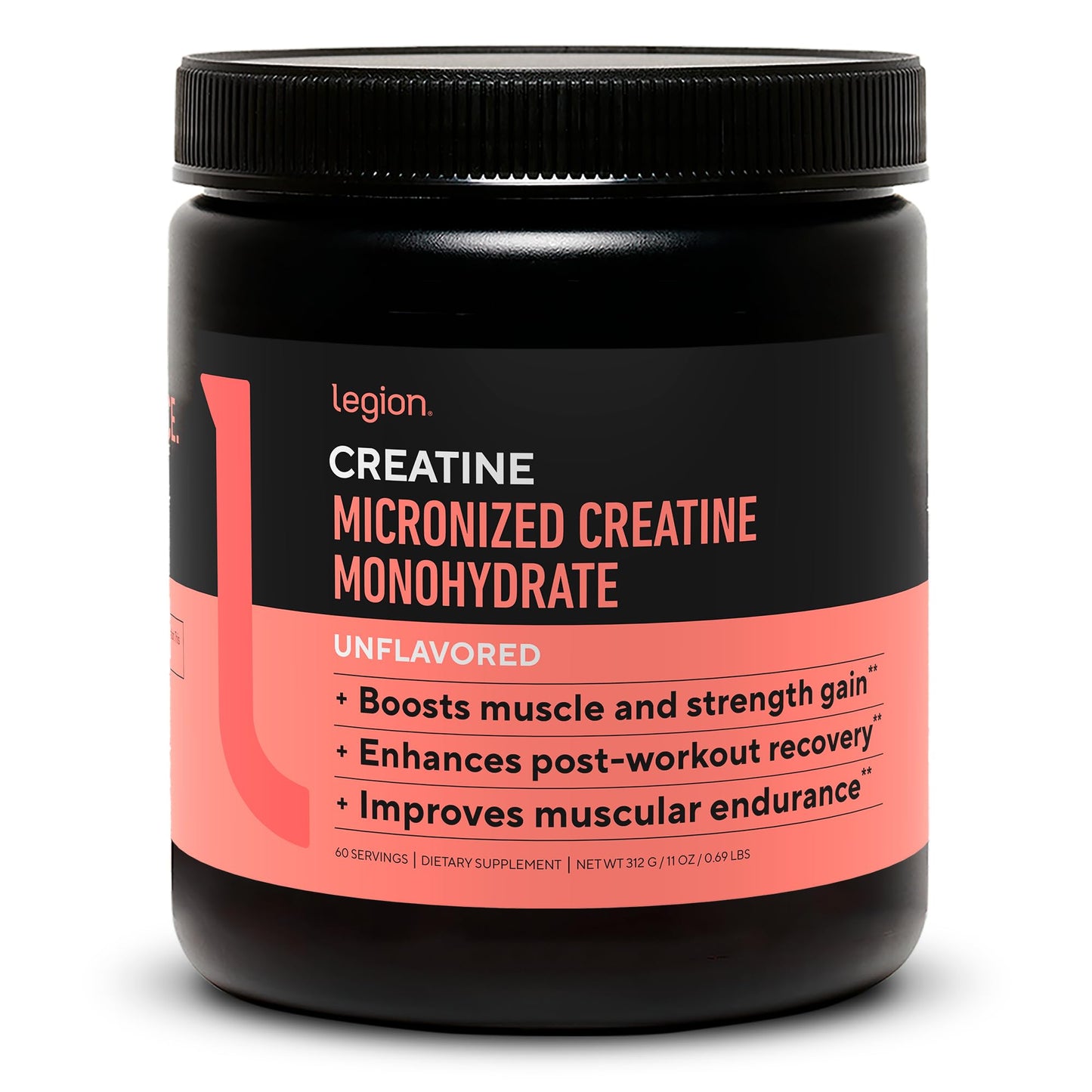 LEGION Micronized Creatine Monohydrate Supplement - Clean Creatine Powder for Muscle Gain & Post Workout Recovery - Micronized Creatine Supplement for Maximum - Maple Wellness Supplements