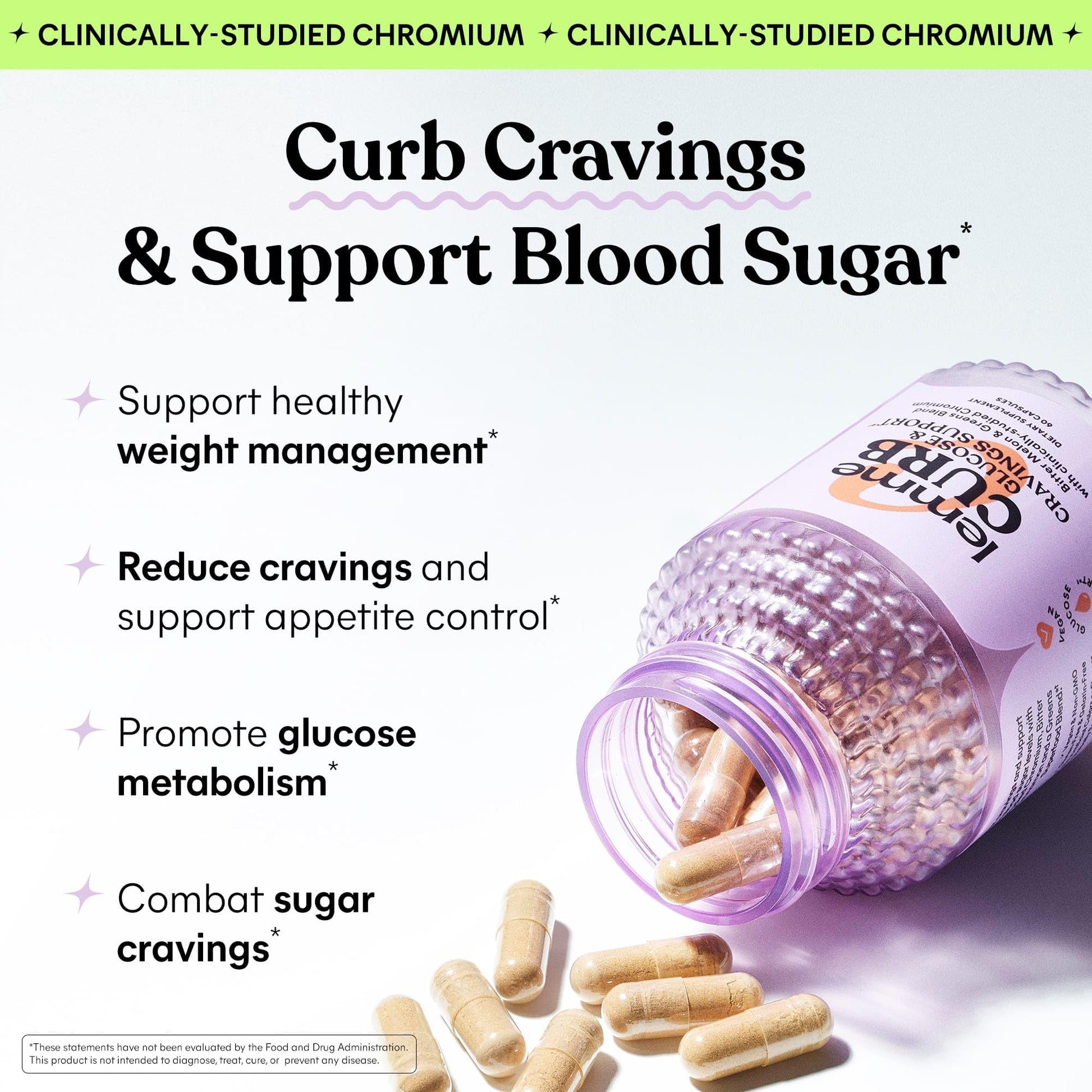 Lemme Curb Cravings, Improve Carb Metabolism, Support Weight Management w/Clinically Studied Chromium Picolinate, Bitter Melon, Ceylon Cinnamon - Maple Wellness Supplements