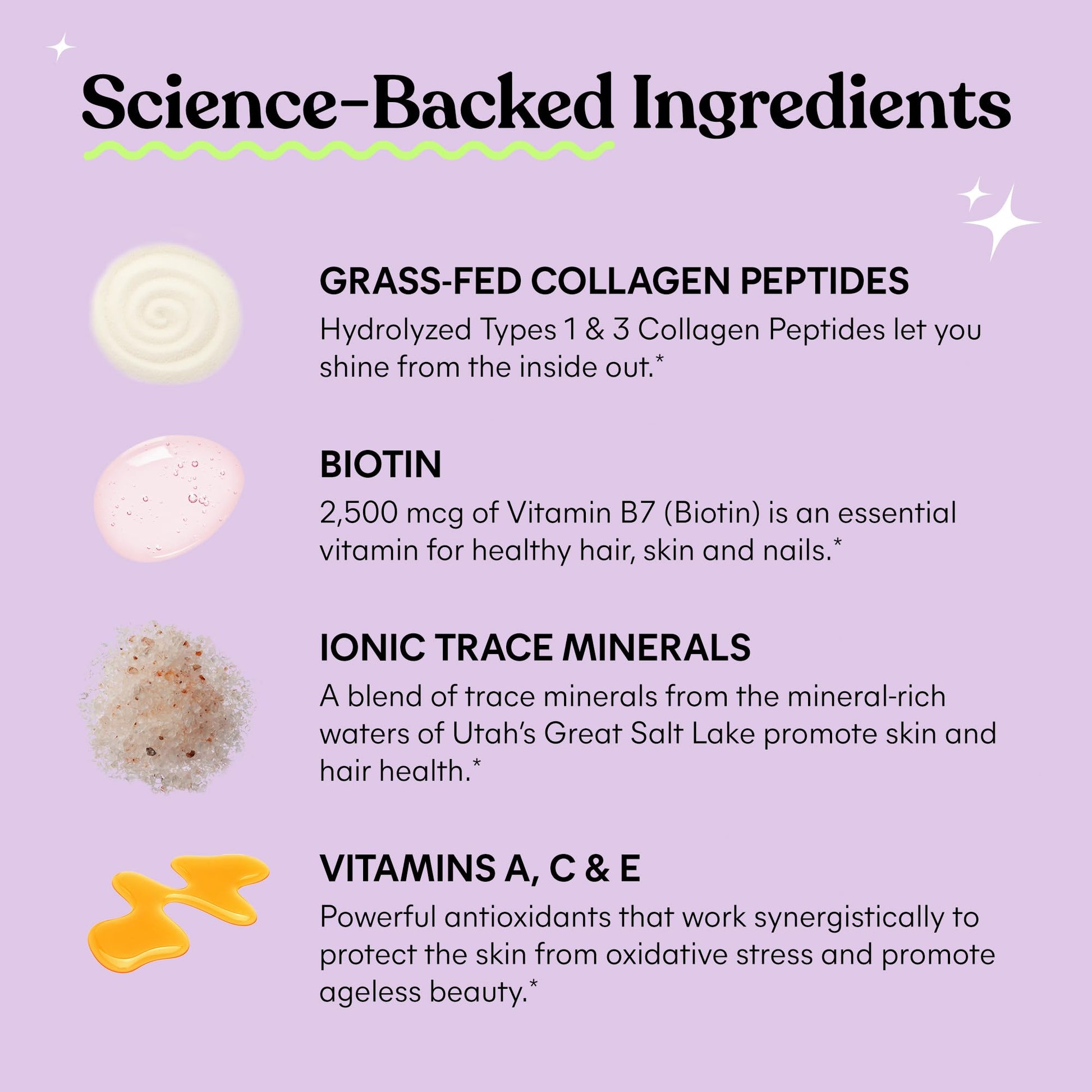 Lemme Glow Collagen Gummies for Thick Hair, Strong Nails & Healthy Skin with Multi-Collagen Peptides, Biotin, Trace Minerals, Zinc, Vitamins A, C & E - Maple Wellness Supplements