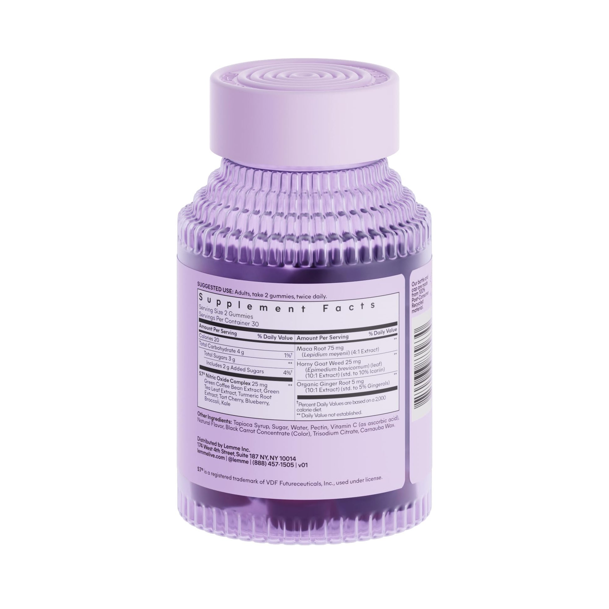 Lemme Play Daily Intimacy Gummies for Women and Men w/Clinically-Studied S7 Nitric Oxide Complex for Healthy Blood Flow - Maple Wellness Supplements