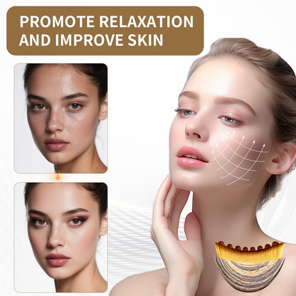 LEPIAOPIAO Upgrade Lymphatic Contour Face Brush,Lymphatic Drainage Brush,Dry Lymphatic Drainage Massager,Ergonomically Designed to Fit The Skin Precisely - Maple Wellness Supplements