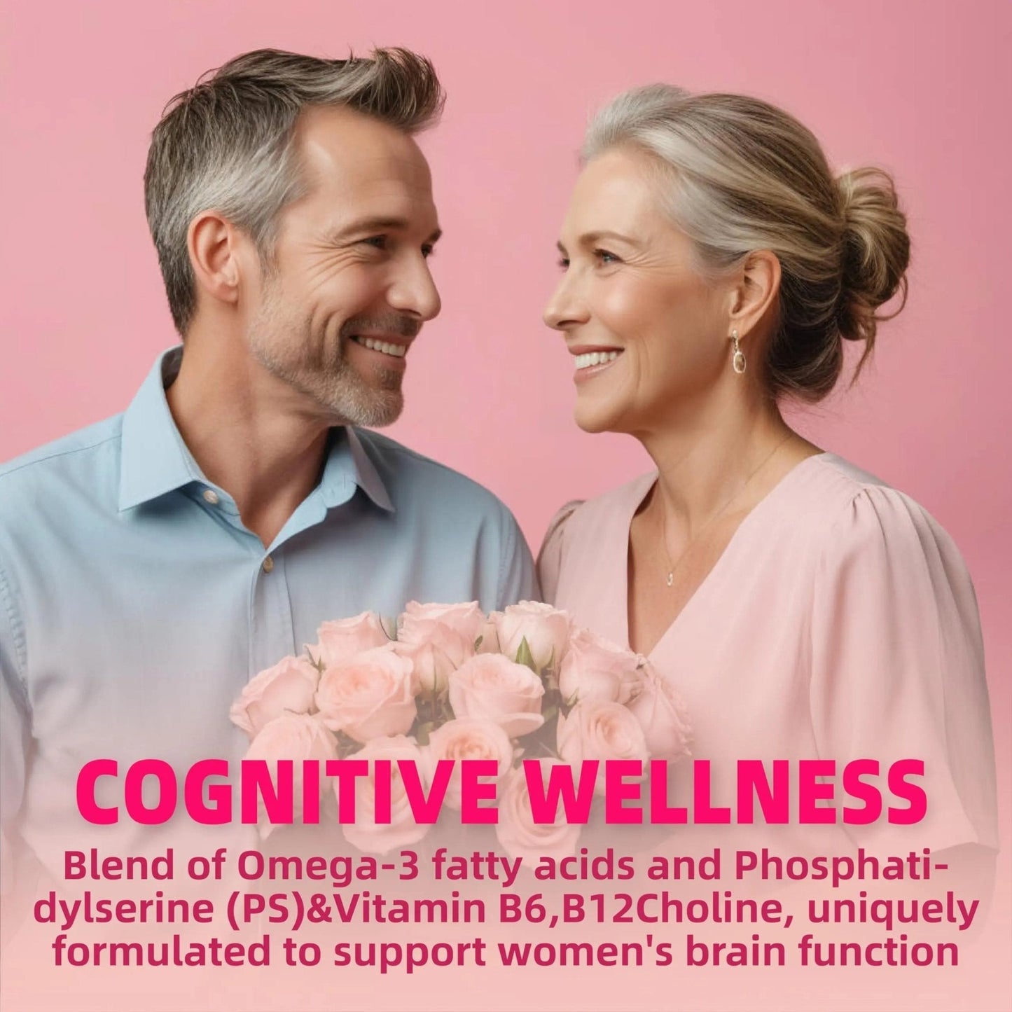 Lerinettia Multivitamin for Women Gummies for 40+ with Omega-3, Niacinamide, B-Complex, Lutein, Iron, Choline, Phosphatidylserine, Vitamin D3 - Maple Wellness Supplements