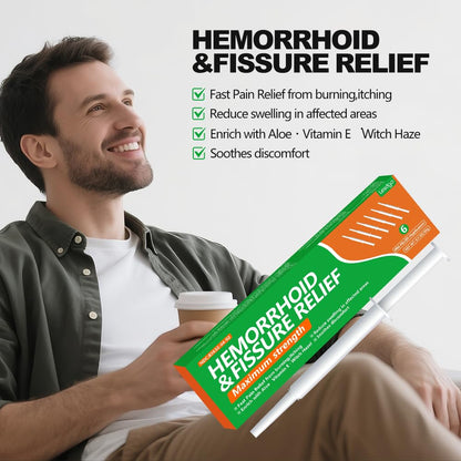 Lesdgo Hemorrhoidal Ointment(6 Pre-Filled),Hemorrhoid and Fissure Cream Witch Hazel Maximum Strength Pain Relief,for Itching and Swelling - Maple Wellness Supplements