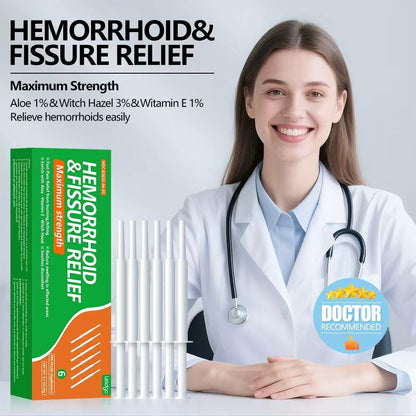 Lesdgo Hemorrhoidal Ointment(6 Pre-Filled),Hemorrhoid and Fissure Cream Witch Hazel Maximum Strength Pain Relief,for Itching and Swelling - Maple Wellness Supplements
