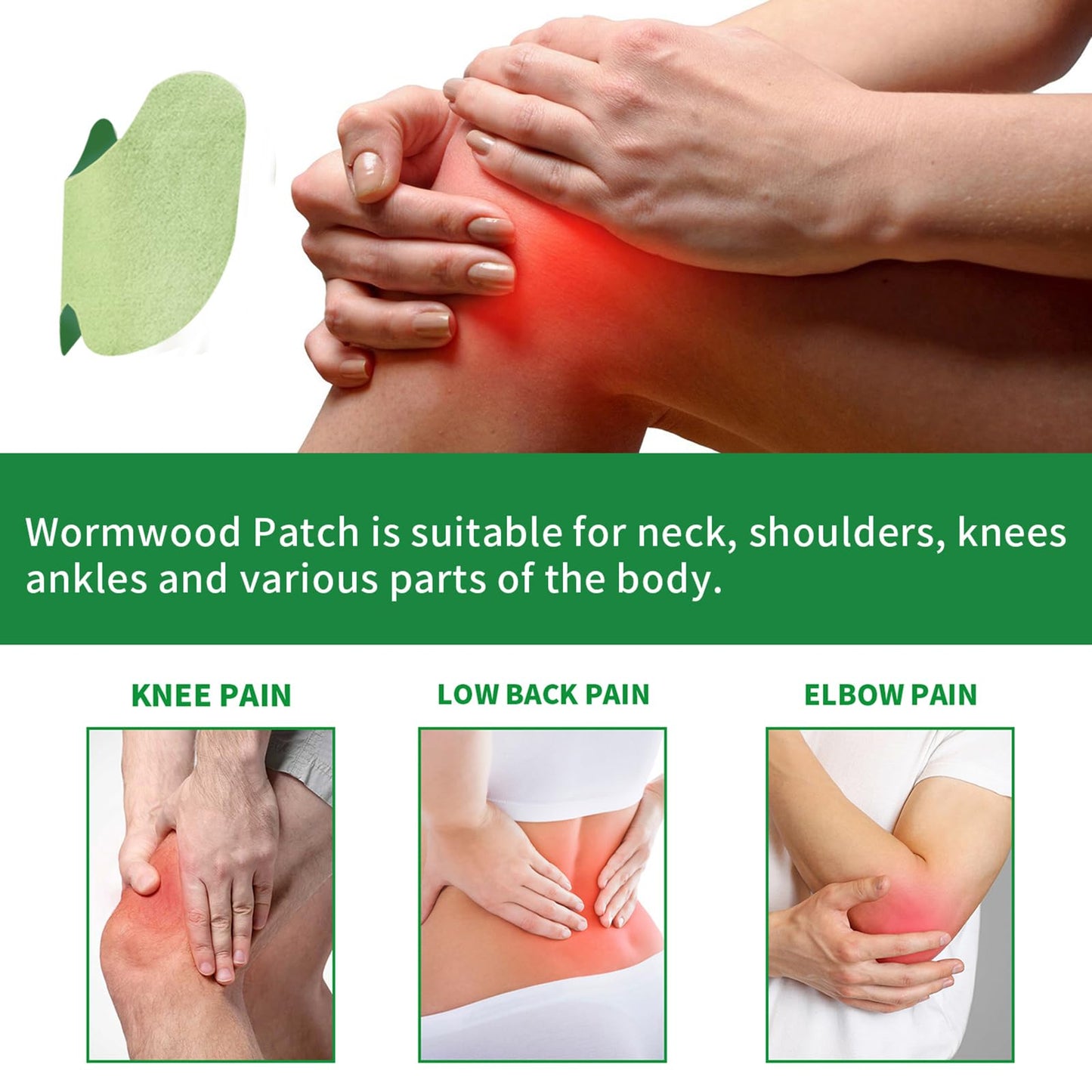 Leytearoo Knee Paches, 48PCS Herbal Knee Patch,Pain Relief Patches,One Pair Knee Sleeves,Long Lasting Relief of Joint - Maple Wellness Supplements