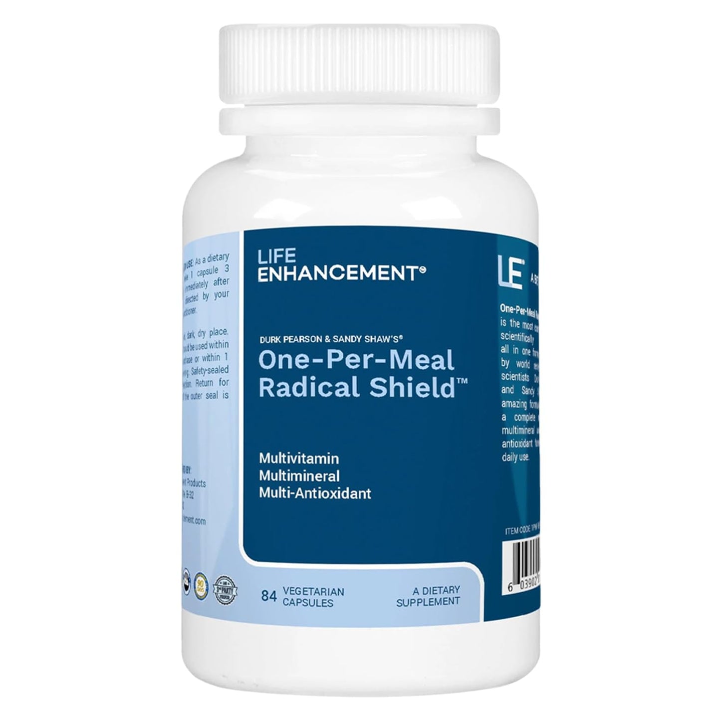 Life Enhancement One-Per-Meal Radical Shield - Multi-Antioxidant, Multivitamin and Multimineral Supplement - 84 Servings - Maple Wellness Supplements