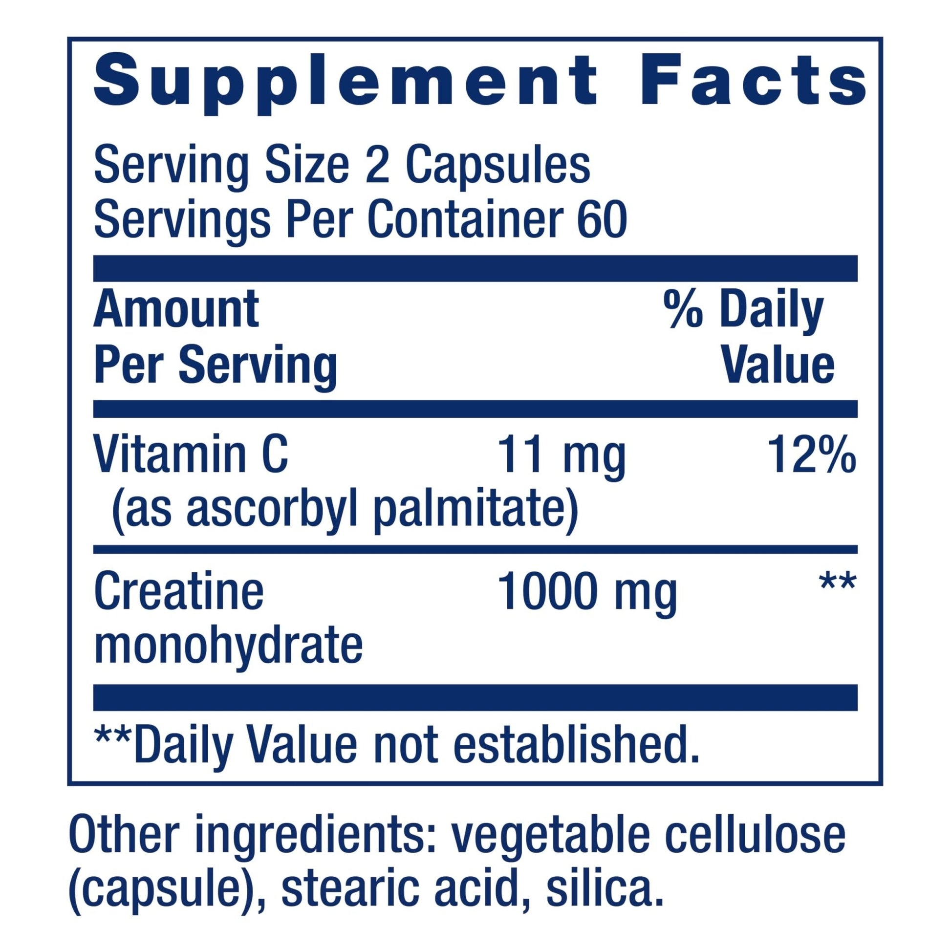 Life Extension Creatine Capsules – Creatine Monohydrate – Promotes Strength, Lean Muscle, Healthy Endurance – Non-GMO, Gluten-Free – 120 Capsules - Maple Wellness Supplements