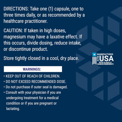 Life Extension Magnesium Caps, 500 mg, Magnesium Oxide, Citrate, and Succinate, Heart Health, Healthy Bones, Metabolism Support, 100 Vegetarian Capsules - Maple Wellness Supplements