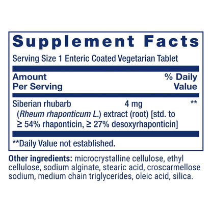 Life Extension Menopause Relief – Siberian Rhubarb, Menopause Supplement for Women, Ease hot Flashes, Mood Swings, Night Sweats Relief, Hormone-Free, Gluten-Free, Non-GMO, Vegetarian, 30 Tablets - Maple Wellness Supplements