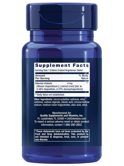 Life Extension Menopause Relief – Siberian Rhubarb, Menopause Supplement for Women, Ease hot Flashes, Mood Swings, Night Sweats Relief, Hormone-Free, Gluten-Free, Non-GMO, Vegetarian, 30 Tablets - Maple Wellness Supplements