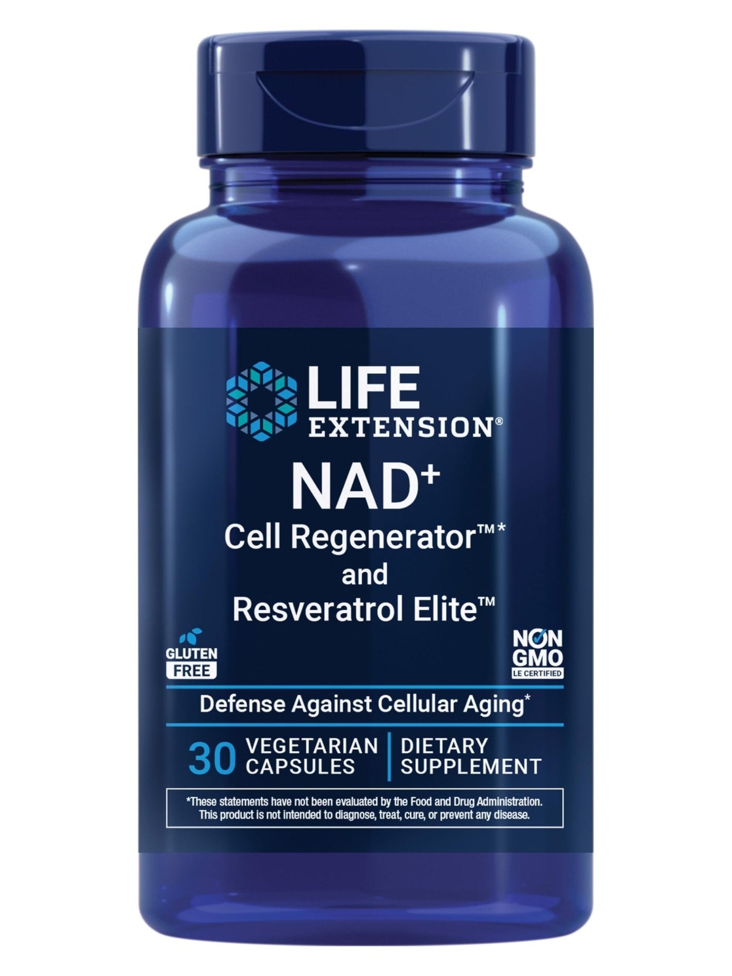 Life Extension NAD+ Cell Regenerator™ and Resveratrol Elite™*, nicotinamide riboside, Trans-resveratrol, quercetin, Fisetin, Heart Health, Healthy Aging, Vegetarian, Non-GMO, Gluten Free, 30 Capsules - Maple Wellness Supplements