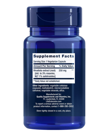 Life Extension Rhodiola and Ashwagandha Extract Bundle, Rhodiola rosea and ashwagandha Supplements, 60 Capsules Each - Maple Wellness Supplements