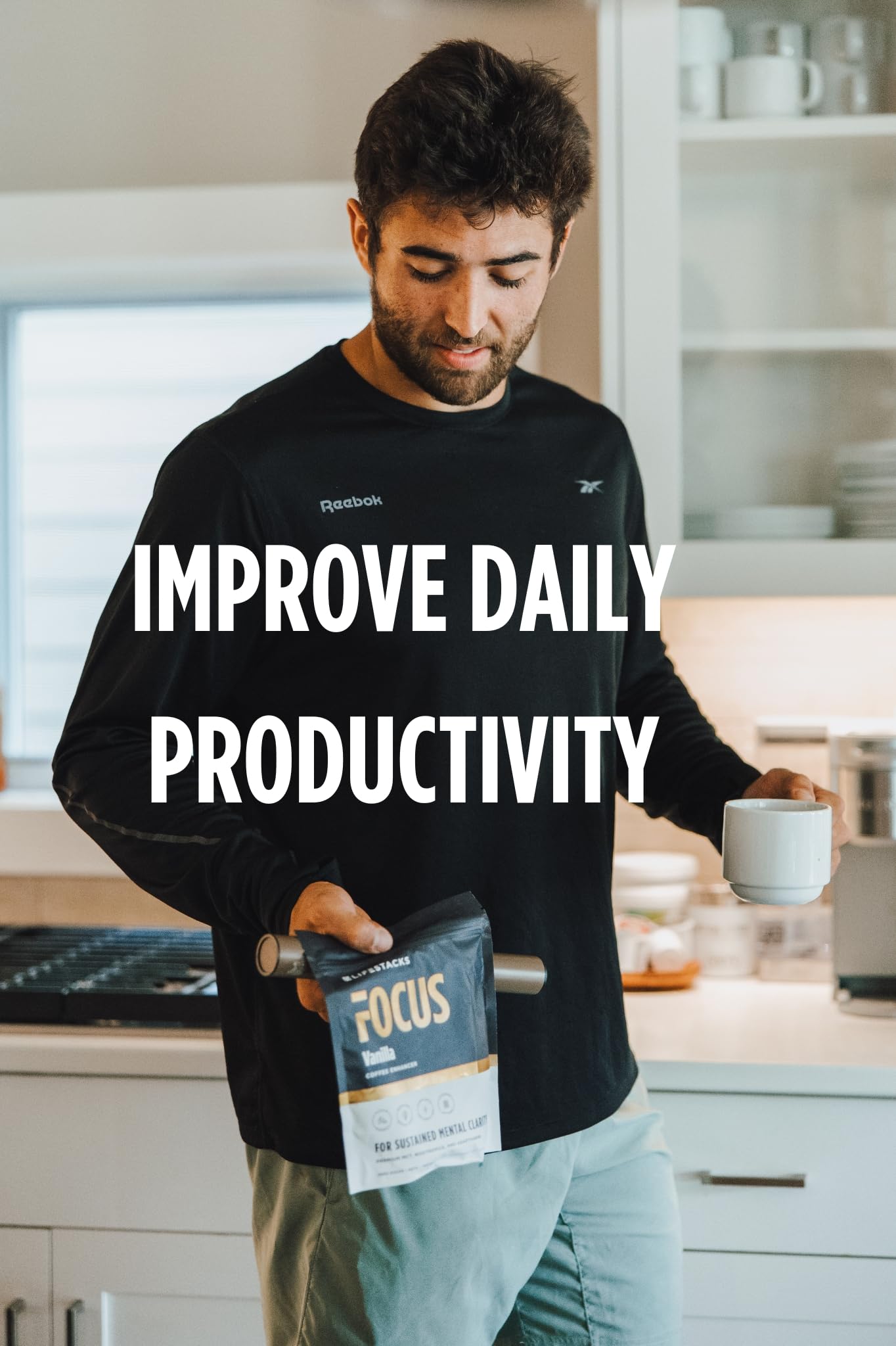 LIFESTACKS Focus Coffee Creamer for Energy & Clarity - MCT Powder + Nootropics + Adaptogens - Boost Productivity Without Jitters or Crash - Keto, Vegan, 0 Sugar - with Taurine, L-Tyrosine, Rhodiola - Maple Wellness Supplements