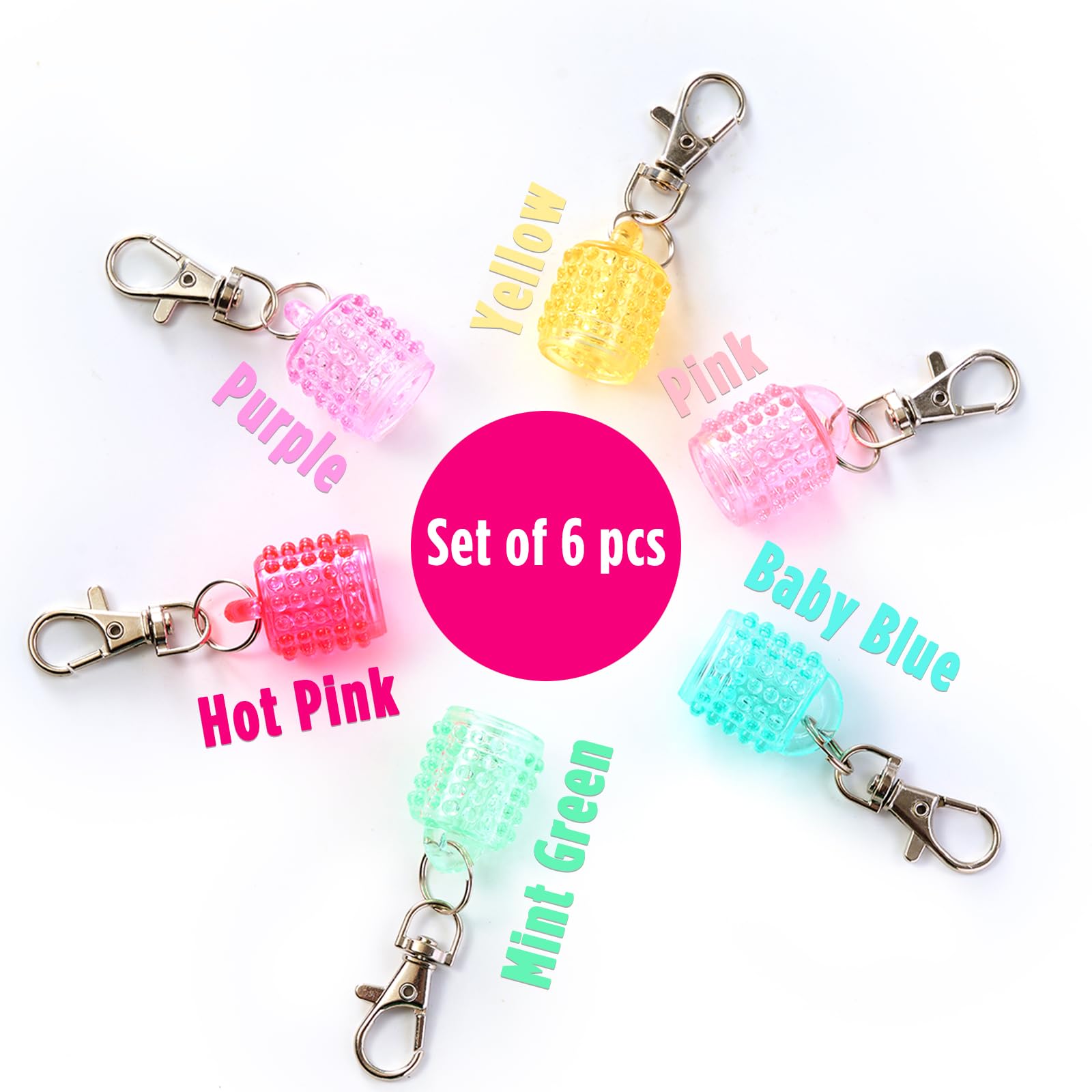 Lip Balm Keychain Cap for Laneige, Summer Friday and Glossier, Lip Balm Holder for Lanyard or Bag, Lip Gloss Keychain for Women,Replacement Cap with Stopper Prevent Spills - Maple Wellness Supplements