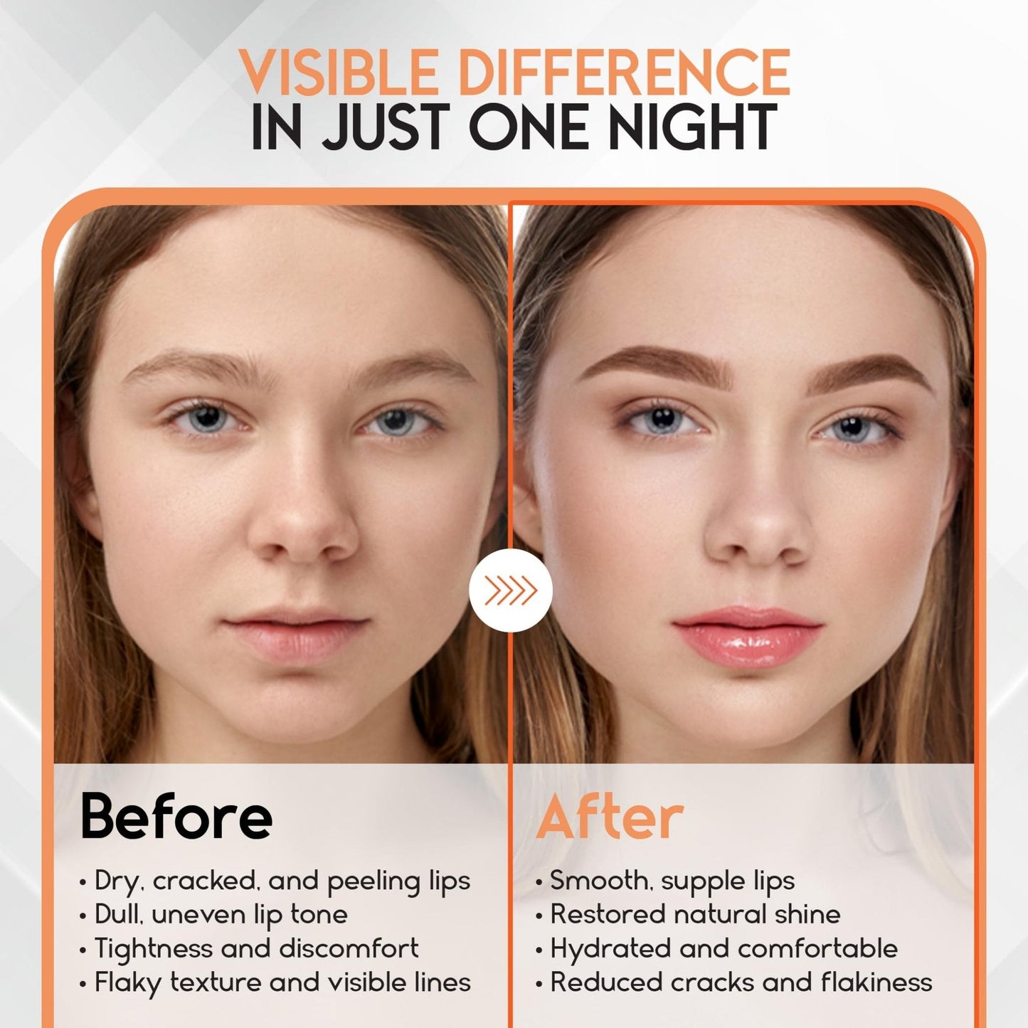 Lip Mask Overnight with Hyaluronic Acid & Collagen, Lip Sleeping Mask for Dry Cracked Lips - Maple Wellness Supplements