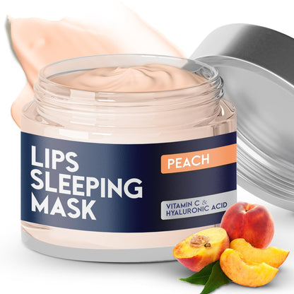 Lip Mask Overnight with Hyaluronic Acid & Collagen, Lip Sleeping Mask for Dry Cracked Lips - Maple Wellness Supplements