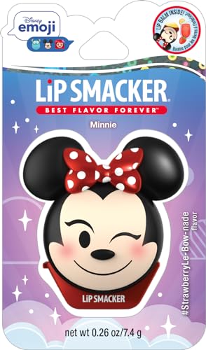 Lip Smacker Disney Minnie Mouse Emoji Lip Balm, Strawberry Lemonade Flavored, Clear, For Kids - Maple Wellness Supplements
