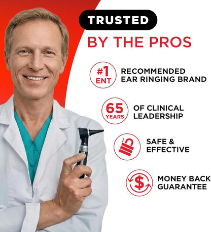 Lipo-Flavonoid Ear Ringing - Doctor-Recommended for Ringing Ears - Clinically Proven Lemon Bioflavonoid Complex with Vitamins C, B1, B2, B6, B12 - Maple Wellness Supplements