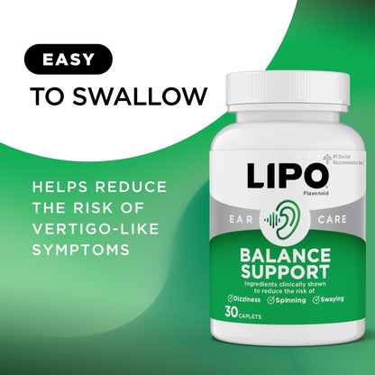 Lipo-Flavonoid for Vertigo & Dizziness Relief, Clinically Tested Formula with Ginkgo Biloba, Vitamin D, & Vitamin B Complex - Maple Wellness Supplements