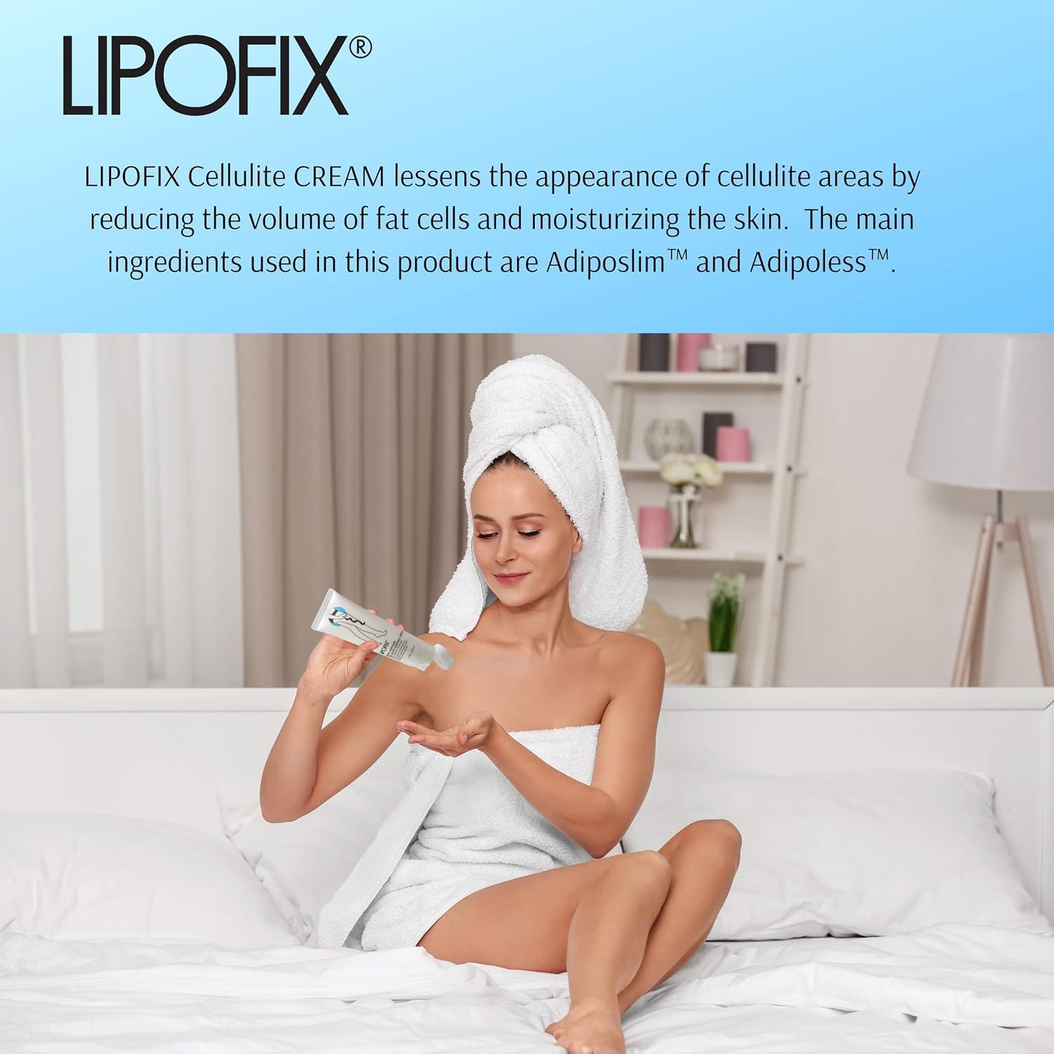 LIPOFIX Anti Cellulite Cream Luxurious Formula Body Contour Cream Effectively Tone - Maple Wellness Supplements