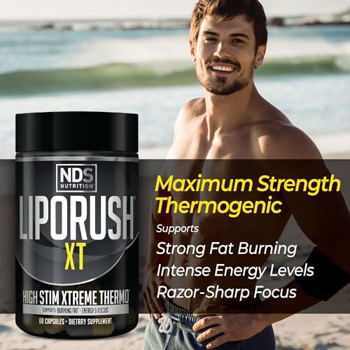 LIPORUSH NDS Nutrition XT - Super Concentrated Thermogenic with L-Carnitine & Teacrine - Maple Wellness Supplements