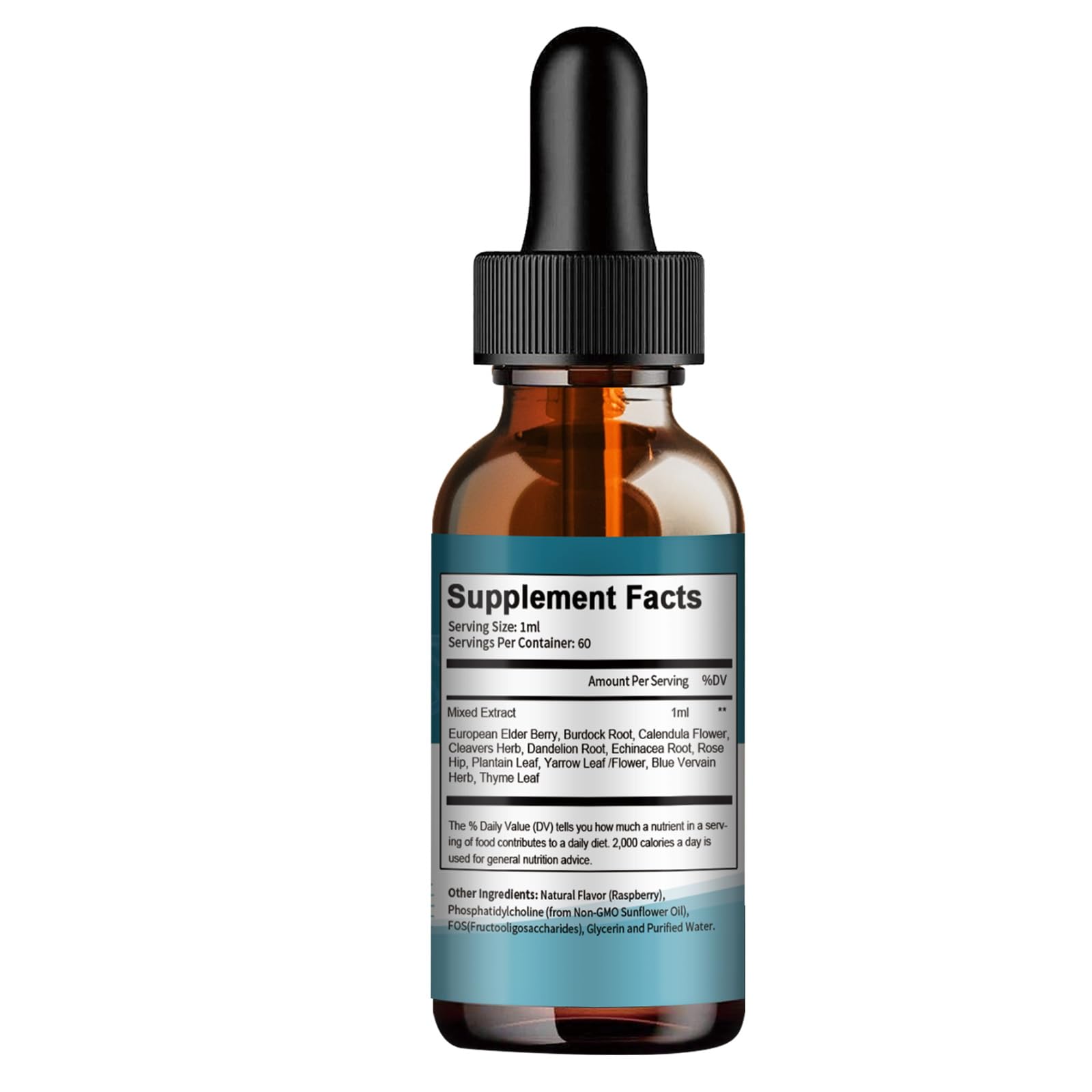 Liposomal Lymphatic Drainage Drops - 11 In 1 Organic Lymphatic Drainage Supplement with Burdock Root, Echinacea, Elderberry, Calendula, Cleavers Herb - Maple Wellness Supplements