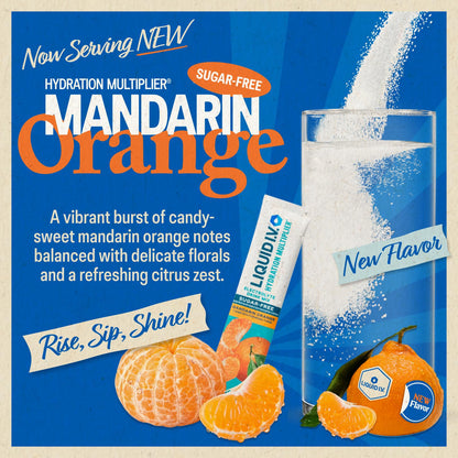 Liquid I.V.® Hydration Multiplier Sugar Free - Mandarin Orange | Electrolyte Powder Drink Mix | 1 Pack (14 Servings) - Maple Wellness Supplements