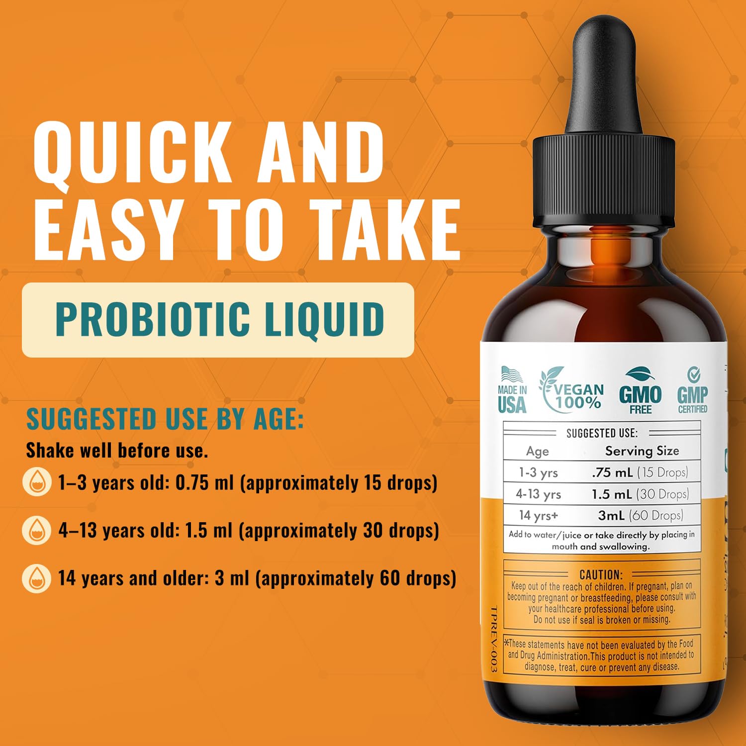 Liquid Probiotic for Women, Men, Kids, Toddler Probiotic: USDA Organic Probiotics, Vegan Probiotic Liquid & Alfalfa Blend + Acidophilus for Gut Health, - Maple Wellness Supplements