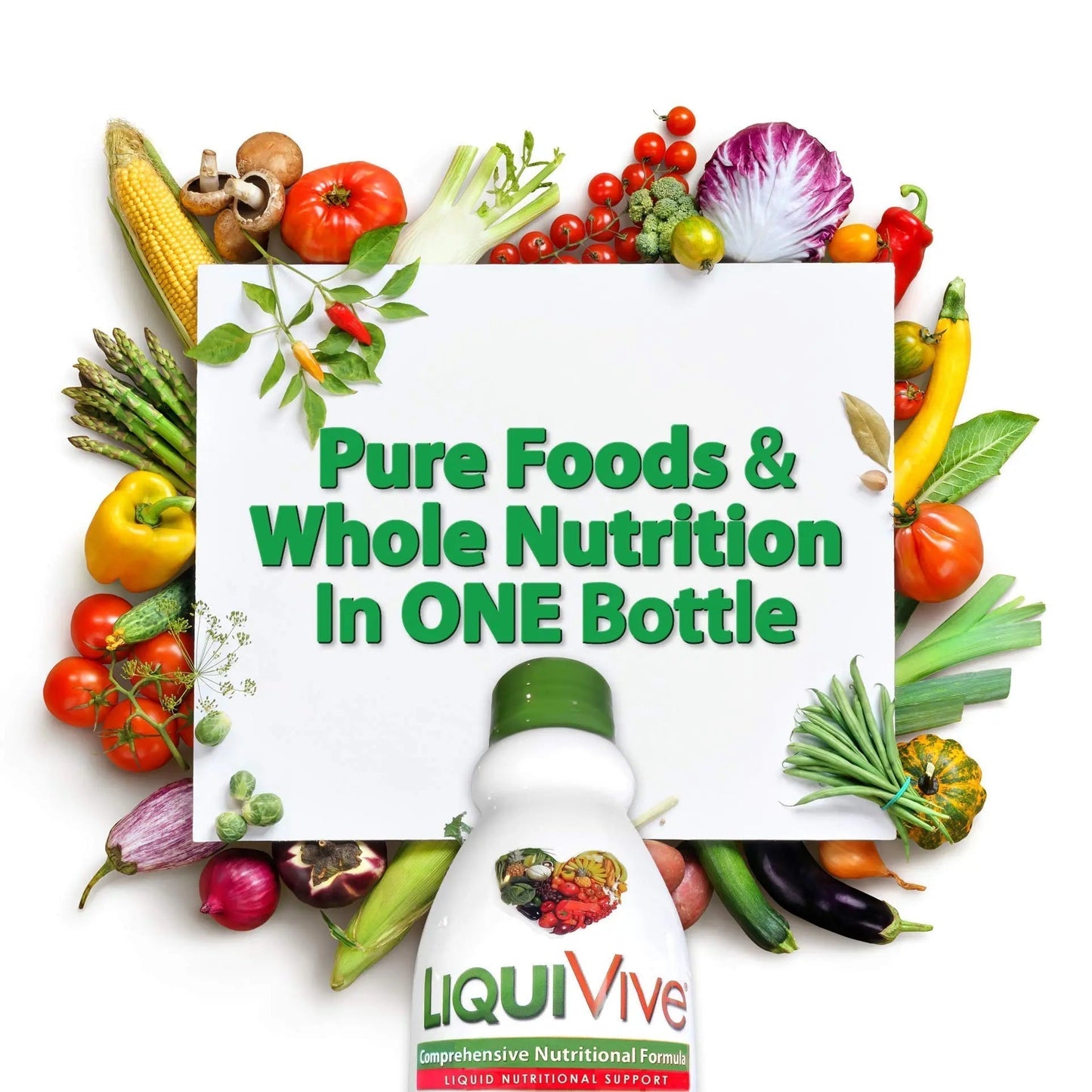 LiquiVive Liquid Vitamins Mega Nutrition | Vegetarian Daily Multivitamin Balance Immune Support Booster Superfood of Nature | Vitamin C D3 A B12 E K | - Maple Wellness Supplements