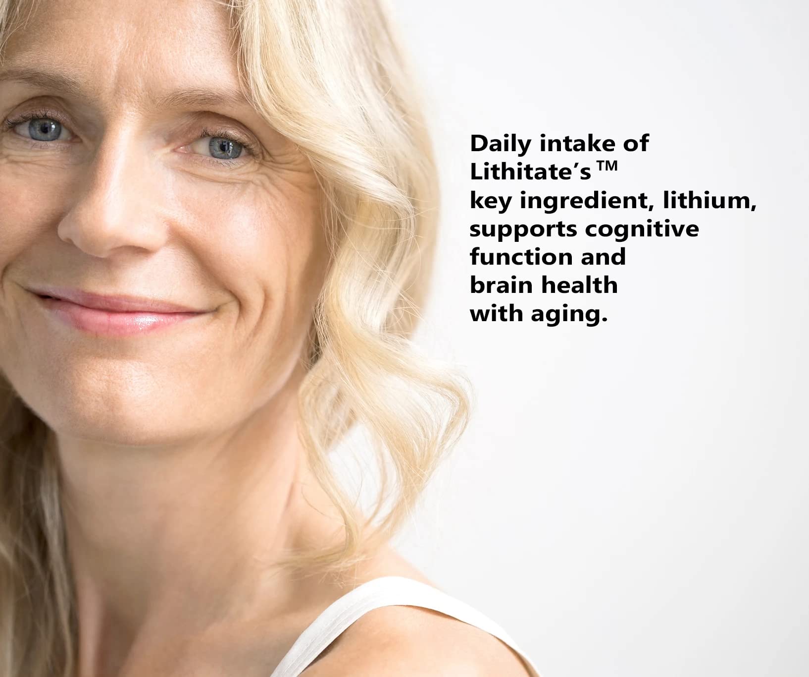 lithitate Lithium Aspartate 10mg | Supports Cognitive Function & Brain Health with Aging | NSF Certified | Promotes Mental Clarity, Healthy Mood & Longevity - Maple Wellness Supplements