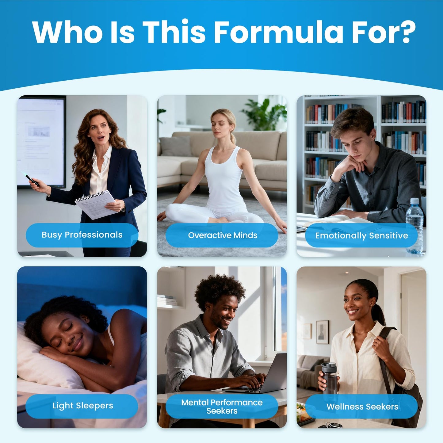 Lithium Orotate 5/10mg, L-Theanine 200mg, Ashwagandha 300mg - Mood Focus Memory Brain Supplements with Bacopa Monnieri, Lion’s Mane, Magnesium, Zinc D3 B6 Folate B12 - Maple Wellness Supplements