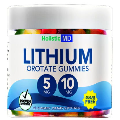 Lithium Orotate 5mg 10mg | for Men Women Kids | Lithium Orotate clinically Studied Chelated High Biovalable | 3 Flavors Sugar - Maple Wellness Supplements