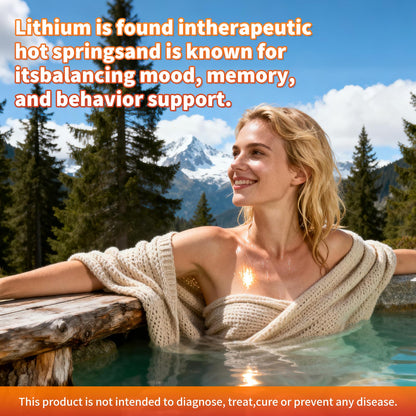 Lithium Orotate 5mg 10mg Gummies Lithium Supplements with Vitamin B, Magnesium & Selenium for Mood Support, Stress Relief, Brain Health, Non-GMO, Vegan, Gluten Free - Maple Wellness Supplements