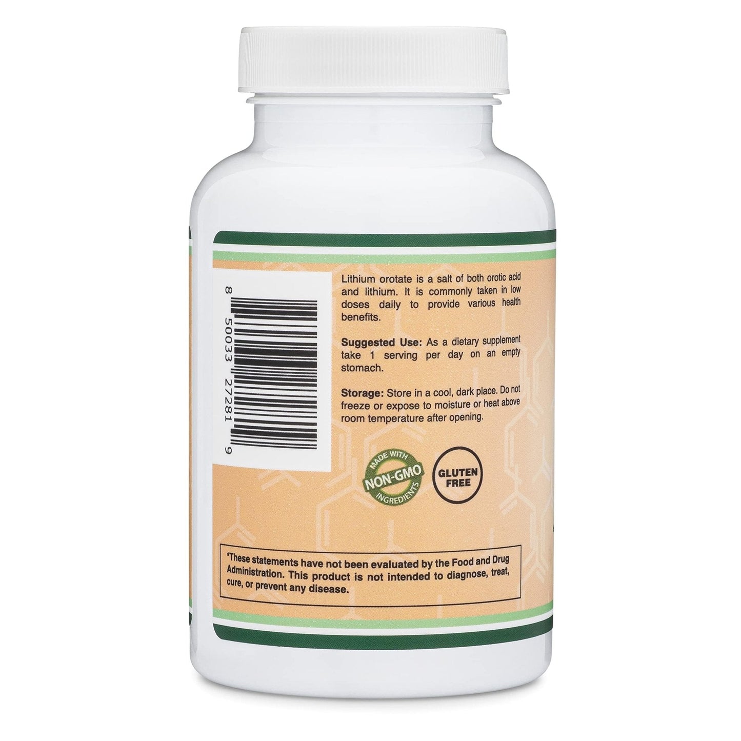 Lithium Orotate 5mg of Elemental Lithium for Cognition and Brain Health, 210 Capsules (Third Party Tested, Vegan Safe, Non-GMO) by Double Wood Supplements - Maple Wellness Supplements