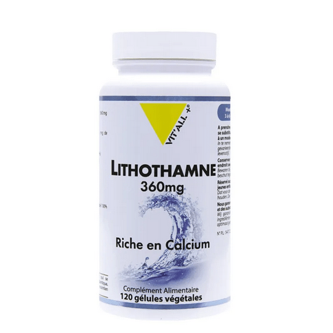 Lithothamne 360 mg riche en Calcium 120 gélules VIT'ALL+ - Maple Wellness Supplements