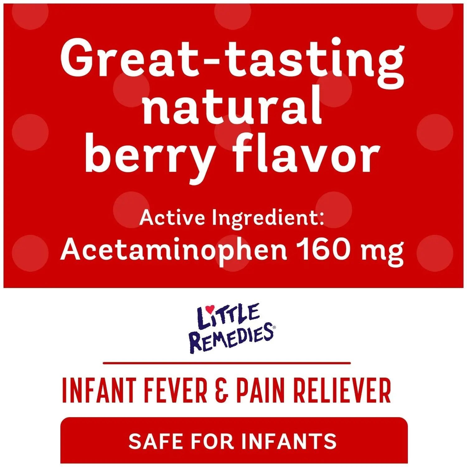 Little Remedies Infant Fever & Pain Reliever with Acetaminophen, Baby Medicine with No Artificial Sweeteners, Flavors or Dyes, Natural Berry Flavor, 2 Fl Oz, Pack of 2 - Maple Wellness Supplements