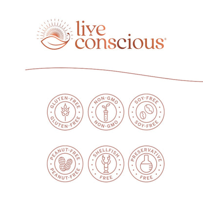 Live Conscious KSM-66 Ashwagandha Supplement w/L Theanine & AlphaWave - ZenWell Everyday Stress Relief, Cognitive, Brain Health - Maple Wellness Supplements