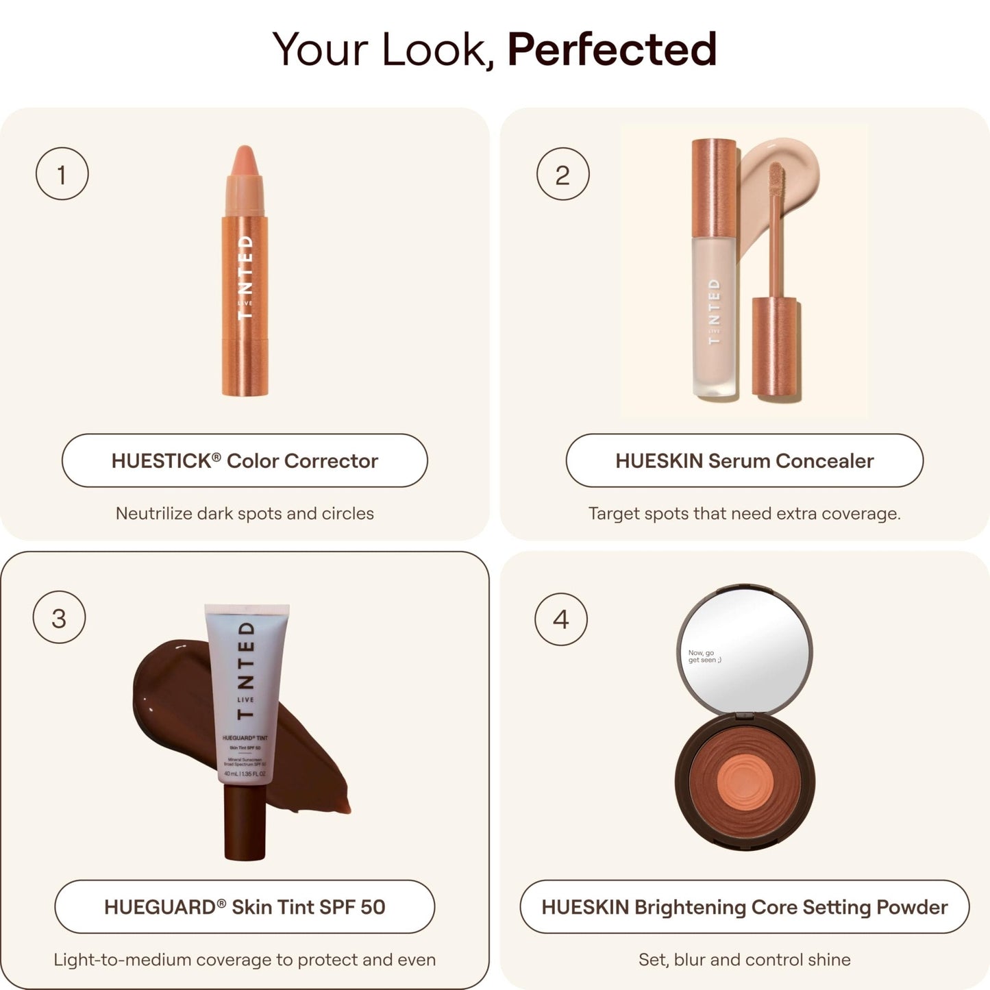 Live Tinted Hueguard Skin Tint SPF 50 - Tinted Mineral Sunscreen with Light-Medium Buildable Coverage With a Hydrating and Radiant Finish - Water and Sweat Resistant, 1.35 fl oz - Shade 10 - Maple Wellness Supplements