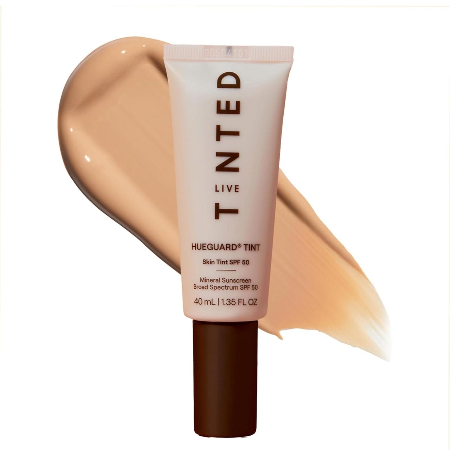 Live Tinted Hueguard Skin Tint SPF 50 - Tinted Mineral Sunscreen with Light-Medium Buildable Coverage With a Hydrating and Radiant Finish - Water and Sweat Resistant, 1.35 fl oz - Shade 10 - Maple Wellness Supplements
