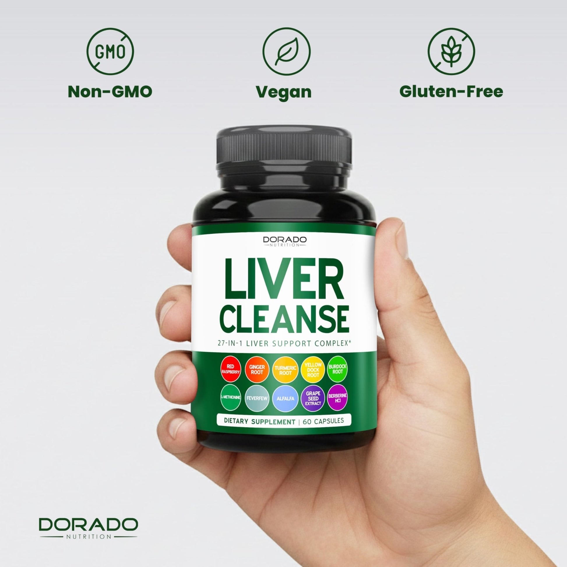 Liver Cleanse Detox & Repair (27 in 1 Formula - Milk Thistle, Dandelion Root, Turmeric, Artichoke Extract & More) - Detox Cleanse Supplement, - Maple Wellness Supplements
