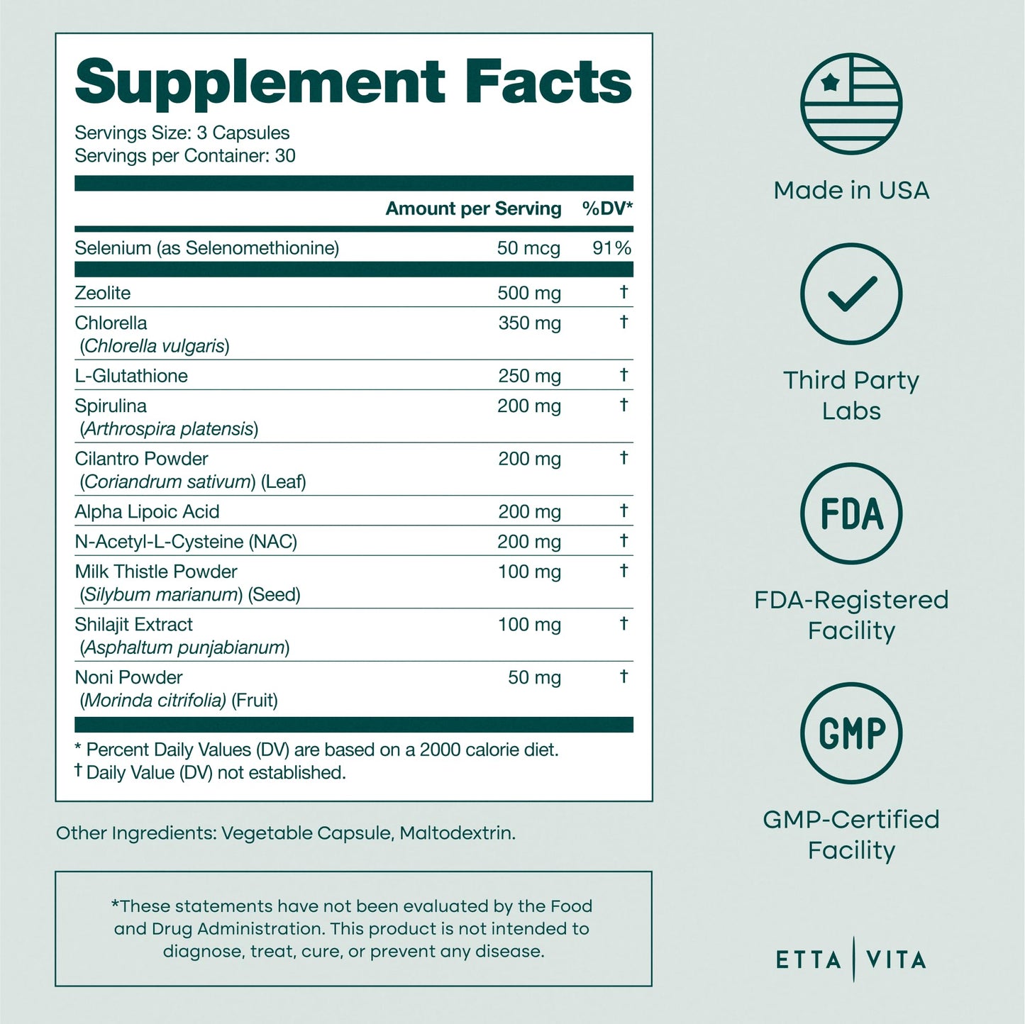 Liver Cleanse Detox & Repair - Microplastics Detox & Zeolite Supplement for Gut Health, Cognition & Natural Energy - Glutathione, NAC, Chlorella, Spirulina - Maple Wellness Supplements