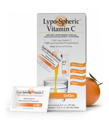 LivOn Laboratories Lypo–Spheric Liposomal Vitamin C 1000mg - No Sugar, Immune Support, Plant Based - Easy to Swallow, Absorbable - Non–GMO, Gluten Free - Maple Wellness Supplements