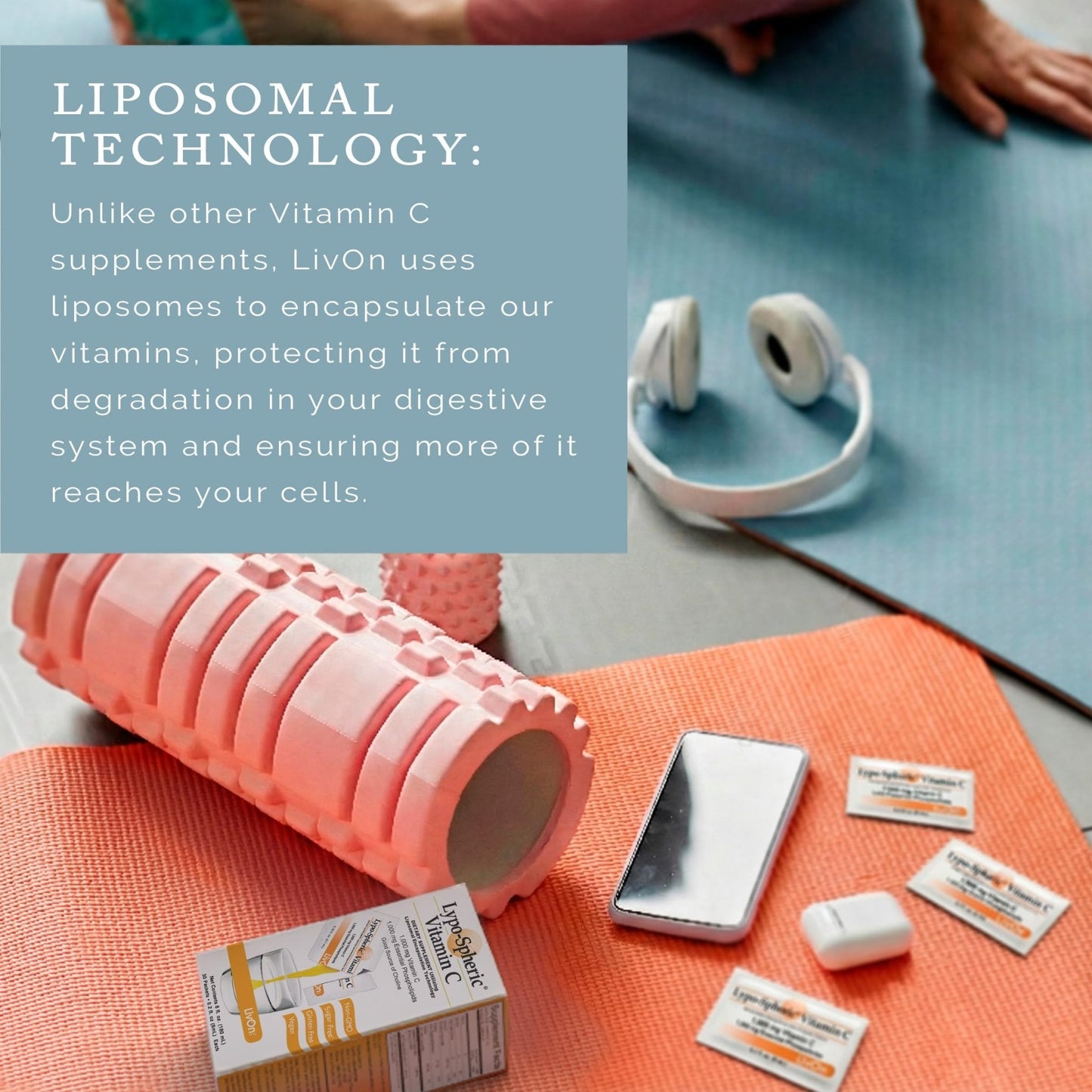 LivOn Laboratories Lypo–Spheric Liposomal Vitamin C 1000mg - No Sugar, Immune Support, Plant Based - Easy to Swallow, Absorbable - Non–GMO, Gluten Free - Maple Wellness Supplements
