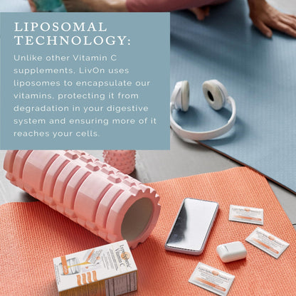 LivOn Laboratories - Lypo–Spheric Vitamin C – 1,000 mg Vitamin C & 1,000 mg Essential Phospholipids Per Packet – Liposome Encapsulated for Improved Absorption – Non–GMO - 12 Pack (360 Count) - Maple Wellness Supplements