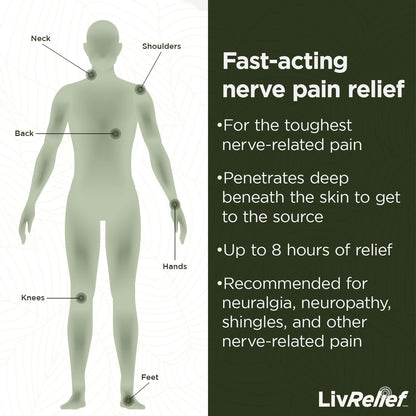 LivRelief Nerve Pain Relief Extra Strength - 50g - Maple Wellness Supplements