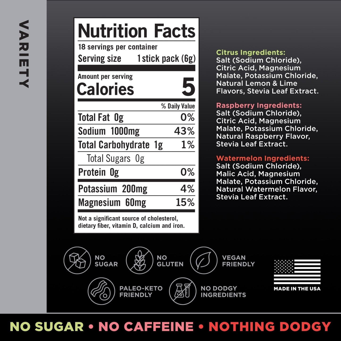 LMNT Zero Sugar Electrolytes - Variety Pack Bundle | Drink Mix | 54-Count - Maple Wellness Supplements
